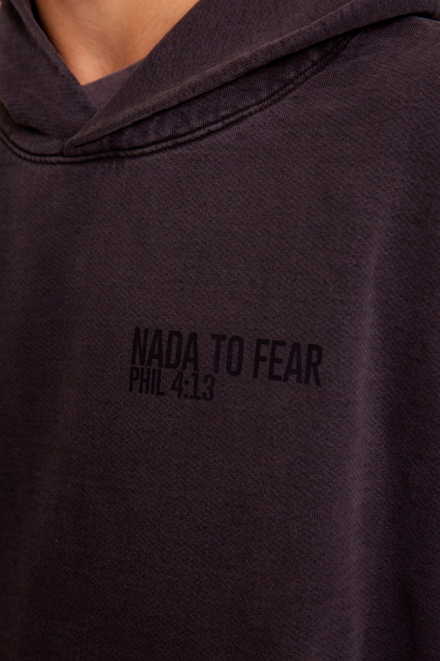 Drop Shoulder Charcoal Hoodie